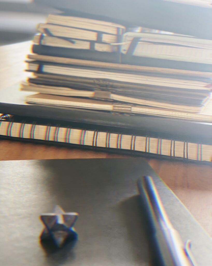 für schritt um welle nach Moment Vorbereitungen, Notizbücher, erste Testdrucke, hinter den Kulissen, making of